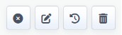 Calendar action buttons