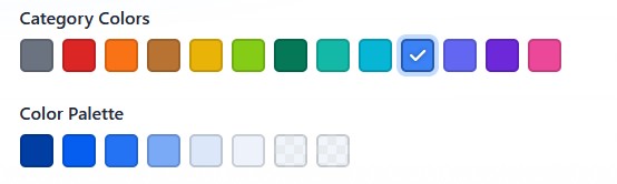 Category color picker
