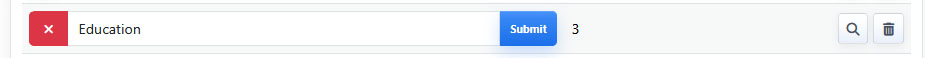 Inline tag title editing
