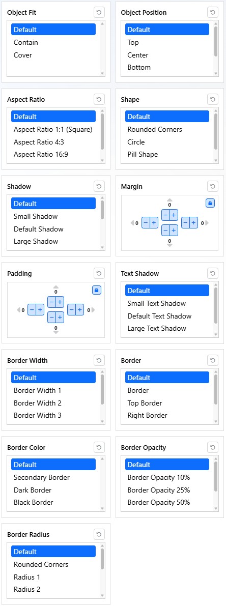 Mobi Workspace image style groups