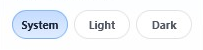 CMS console user preferences menu