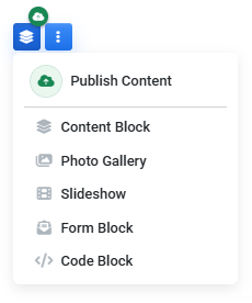 Add Content menu